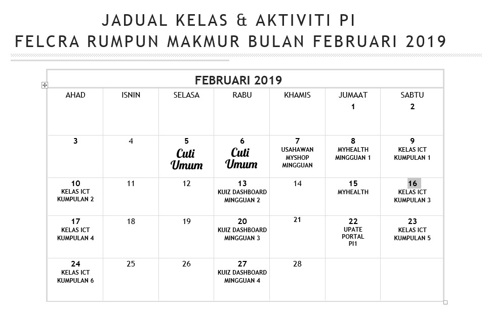 JADUAL-KELAS-FEB-2019